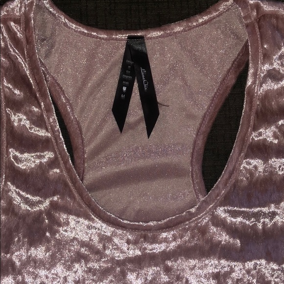 Velvet pink tank top - Picture 2 of 2